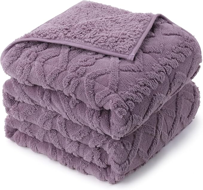 Drewin Weighted Blanket for Adults Twin Size, 15 lbs Stylish Jacquard Sherpa by Home