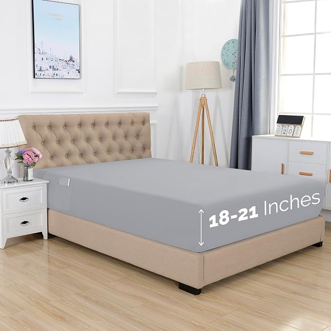 Elegant Comfort 1500 Premium Hotel Quality 18-21 Inches Deep by ELEGANTCOMFORT