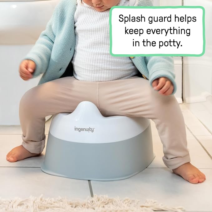 Ingenuity Ready Set Go Potty Training Toilet, Removable Bowl, Non-Skid Bottom - Image 2