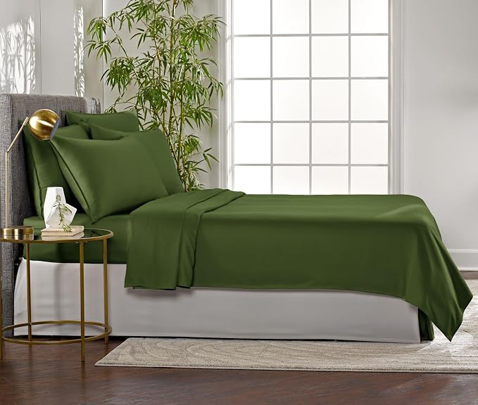 Pure Bamboo Full Sheets, Genuine 100% Organic Viscose Derived from Bamboo Bed - Image 4