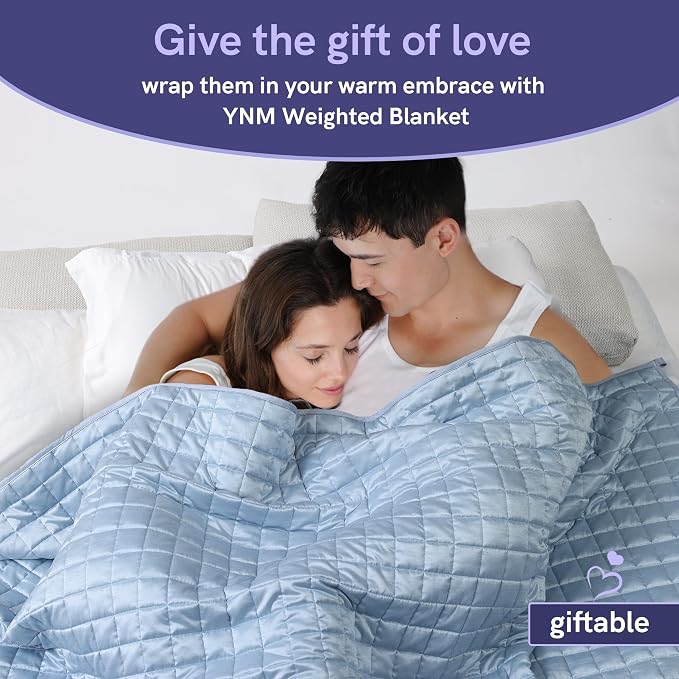 YnM Cooling Weighted Blanket for Adults, 50lbs Heavy Bed Throw Comforter - Image 7