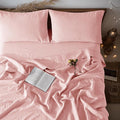 LBRO2M 100% Pure Linen Sheet Set Deep Pocket Up to 16" Bed Sheets Sets by LBRO2MBedding