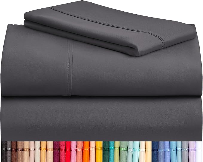 LuxClub 3 PC Twin Sheet Set, Deep Pockets Wrinkle Free Cooling Bed Sheets Hotel by LuxClub
