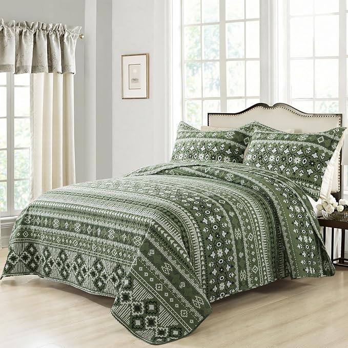 BEDIFANY Quilts Queen Size, Reversible Lightweight Bedspread - Image 2