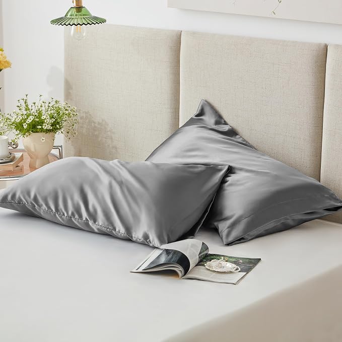 Love's cabin Satin Pillowcase Set of 2 Standard Size 20x26, Cooling Pillow - Image 5