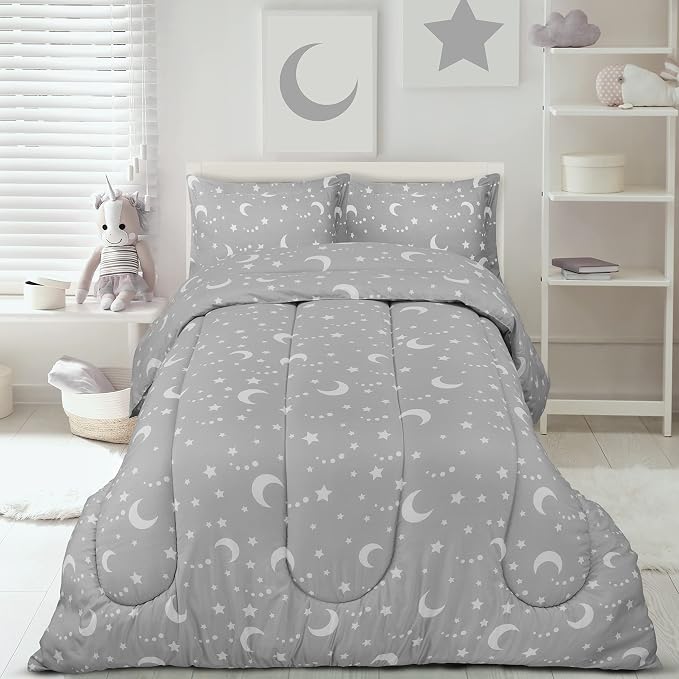 Utopia Bedding Moon Star Kids Comforter Set - Image 4
