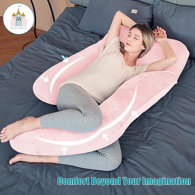 Cute Castle Pregnancy Pillows, Soft U-Shape Maternity Pillow - Image 2