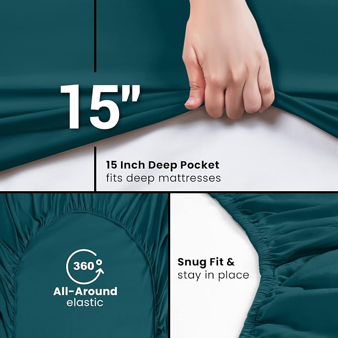 Utopia Bedding King Fitted Sheet - Image 3
