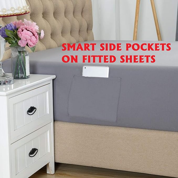Elegant Comfort Luxury Soft Bed Sheets Bloomingdale Pattern - Image 3