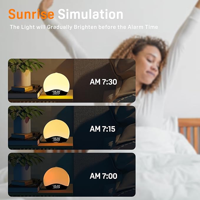 JALL Sunrise Alarm Clock for Bedrooms - Image 5