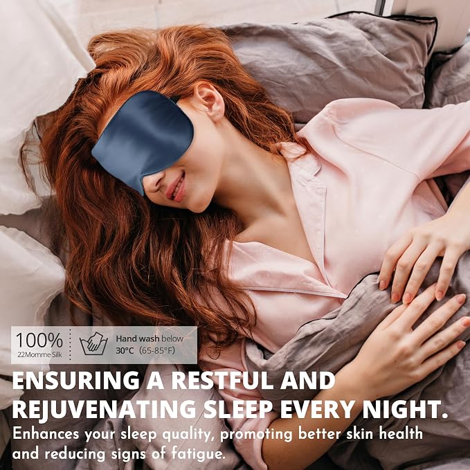 Silk Sleep Mask 100% 22 Momme Mulberry, Sleep Eye Mask - Image 6
