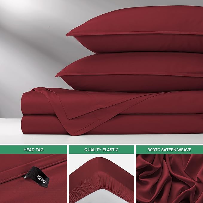 Pure Bamboo Twin Sheets, Genuine 100% Organic Viscose Derived from Bamboo Bed - Image 6