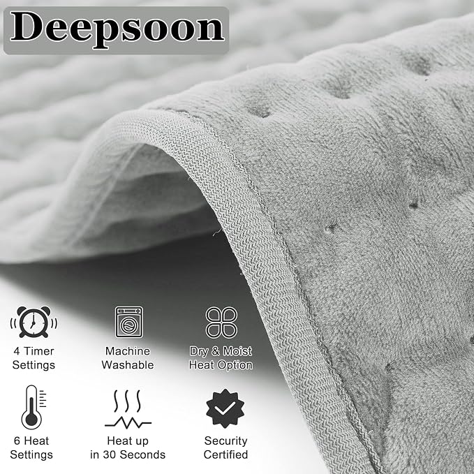 Deepsoon Heating Pad, Electric Heating Pads - Image 9