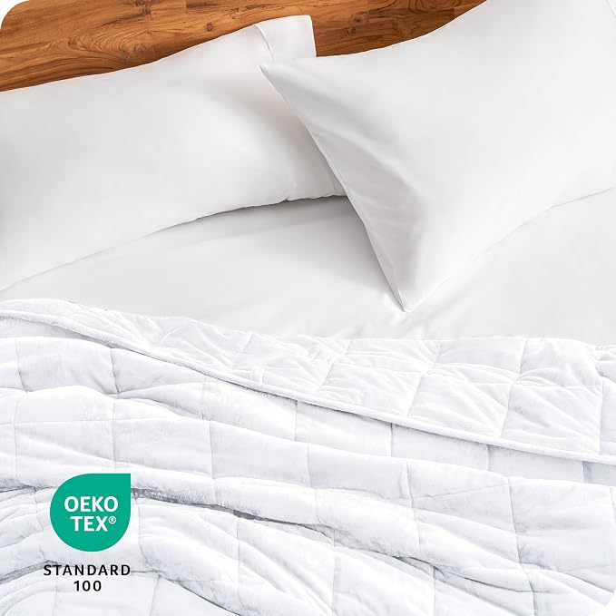 Bare Home Weighted Blanket Queen Size 17lb - Image 7
