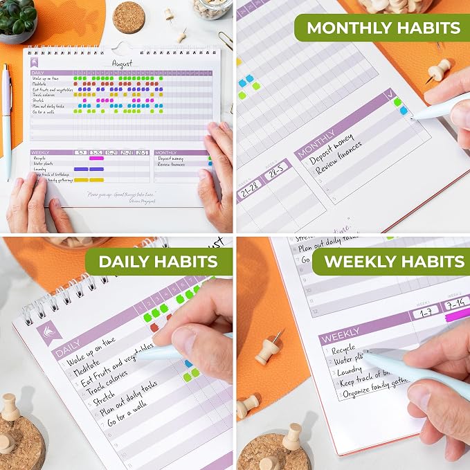 Clever Fox Habit Tracker Calendar – Inspirational Goal Tracker and Habit - Image 3
