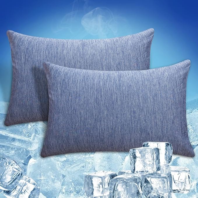 CHOSHOME Cooling Pillow Cases Zipper Pillow Covers Q-Max > 0.45 Zippered by CHOSHOME