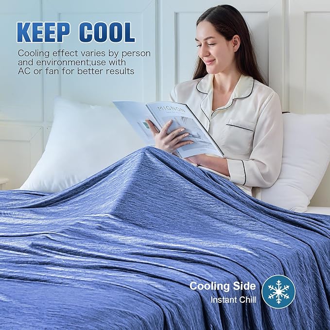 KMUSET Cooling Blanket Twin XL, Double Sided Summer Cooling Blankets - Image 5