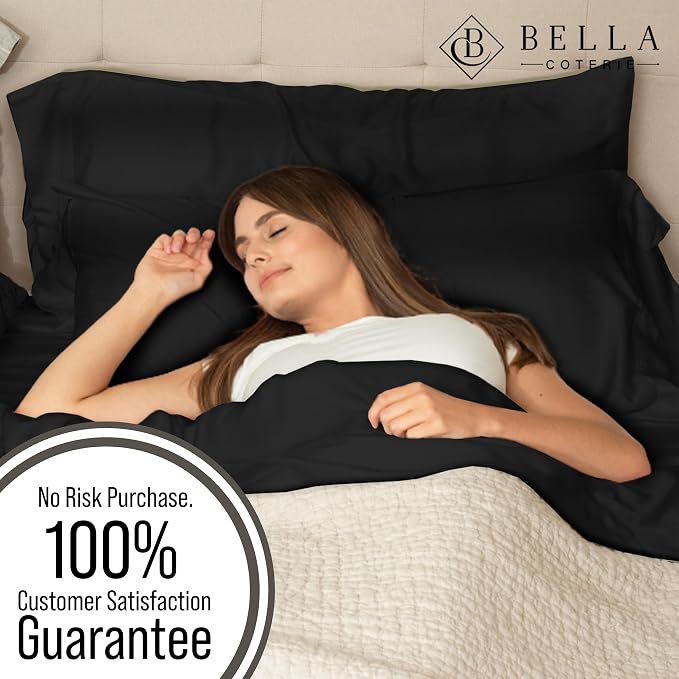 Bella Coterie | Luxury Bamboo Viscose King Size Pillowcase Set | 100% - Image 5