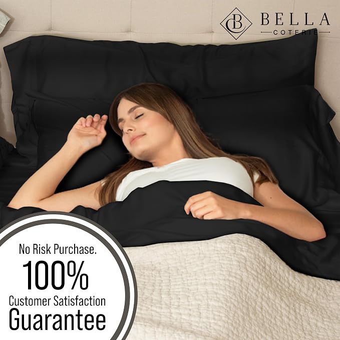 Bella Coterie Luxury Bamboo Viscose King Size Fitted Sheet Only | 100% - Image 5