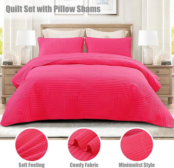 Whale Flotilla Ultra Soft Queen Quilt Bedding Set, Lightweight Microfiber Hot - Image 2