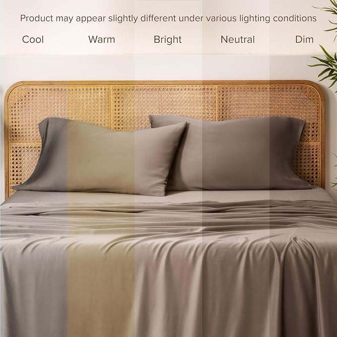 Bare Home 100% Rayon Made from Bamboo Luxury King Size Set of 2 Cooling - Image 5