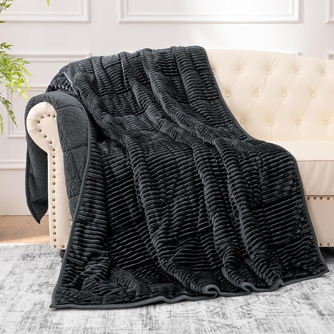 Sherpa Fleece Adult Weighted Blanket by EazfyPro