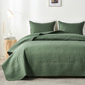 akkialla Twin Quilt Bedding Set, Olive Green Ultrasonic Quilt Set, Lightweight by akkialla