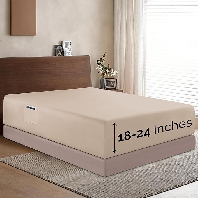Elegant Comfort 1500 Premium Hotel Quality 18-24 Inches Deep by ELEGANTCOMFORT