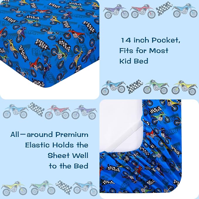 lasoftan Kids Sheet Set Twin Size, Twin Sheet Set - Image 3