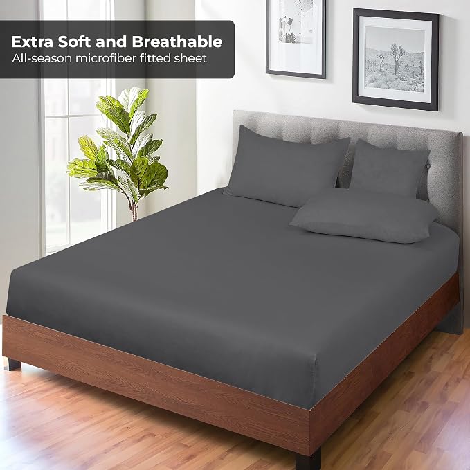 Royale Linens Fitted Sheet King - Image 4