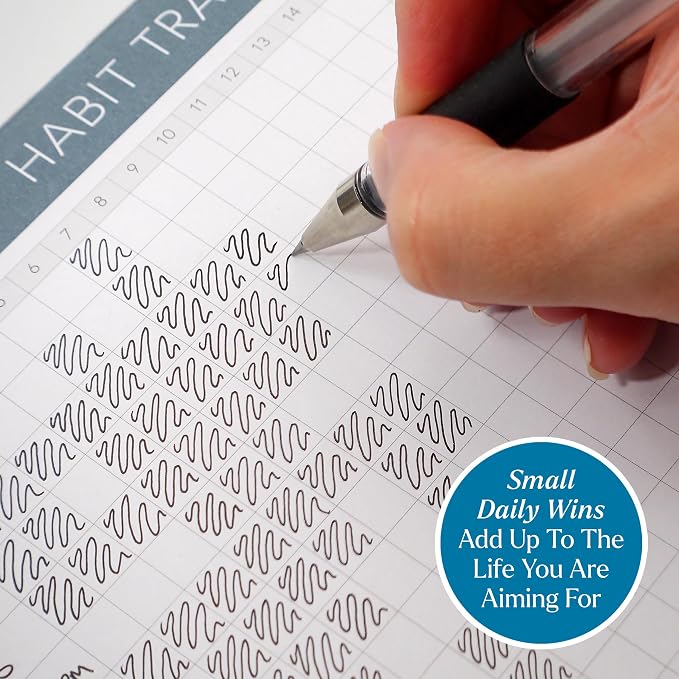 Habit Tracker Hero Desk Pad by Clear Mind Concepts® – 24 Monthly Undated - Image 4