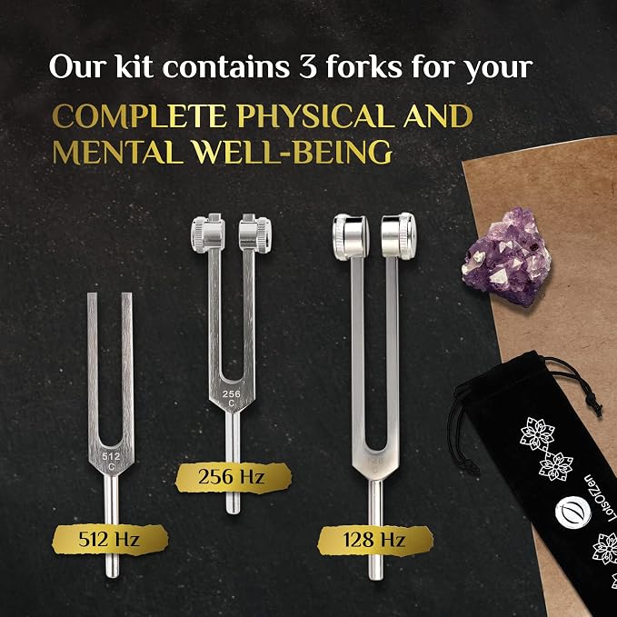 Tuning Forks for Healing Set — Essential Yoga and Meditation Accessories & - Image 7