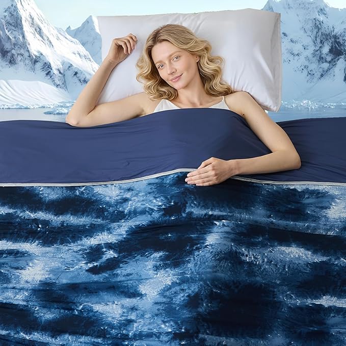 Cooling Blanket Throw Size for Hot Sleepers Ultra Lightweight & Breathable by Unknown