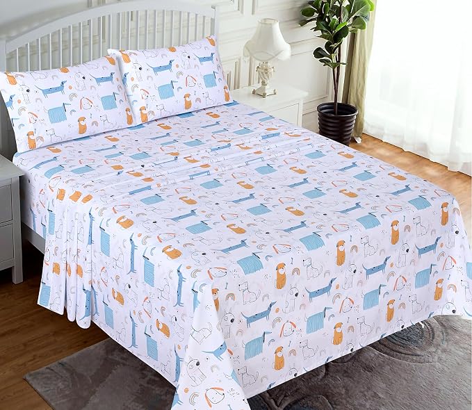RUVANTI 100% Cotton Sheets – Queen Size Percale Bedding, Cooling & Breathable - Image 2