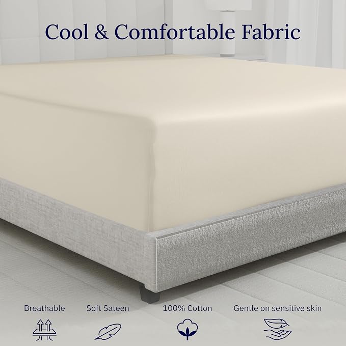 California Design Den Queen Size Fitted Sheet Only - Image 8