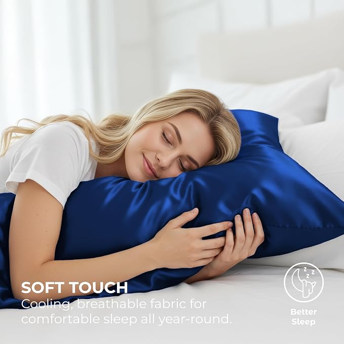 Pure Bedding Satin Pillowcase 2 Pack - Image 3