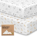 KeaBabies 2-Pack Organic Crib Sheets by KeaBabies