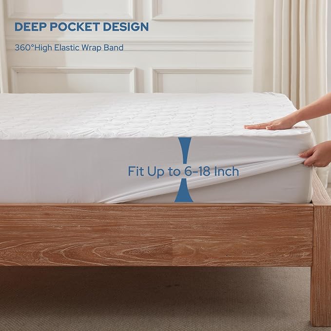 BEDLORE Waterproof Mattress Protector, RV Queen Size Mattress Pad Noiseless - Image 4