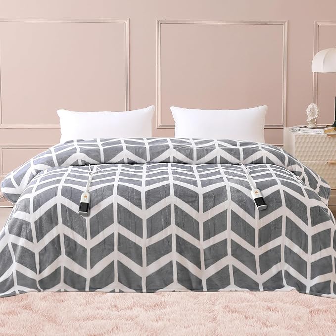 VENTIMI Electric Blanket Queen Size, Fast Heating Blanket by VENTIMI