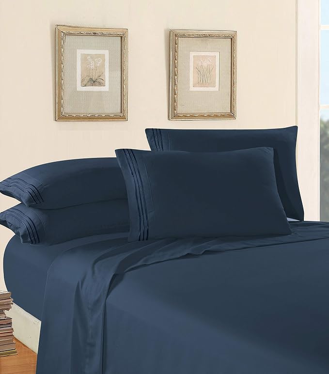 Elegant Comfort Luxury 1500 Premium Hotel Quality Microfiber 4-Piece Sheet Set - Image 3