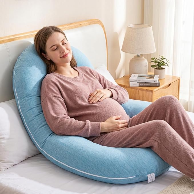 1 MIDDLE ONE Pregnancy Pillow, C Shaped Full Body Pillow - Image 6