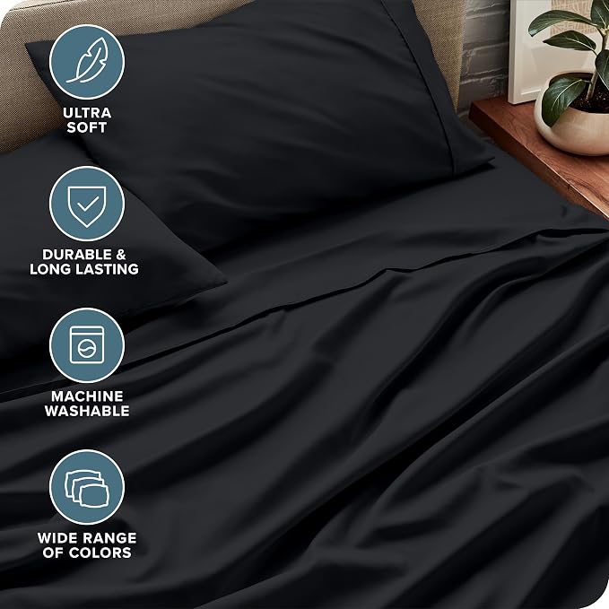 Bare Home Short Queen Sheet Set - Image 4