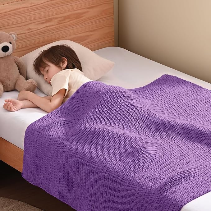 Guohaoi Knitted Weighted Blanket Kids No Beads Cooling Heavy Blanket, Home by GuohuoiHomeKitchen