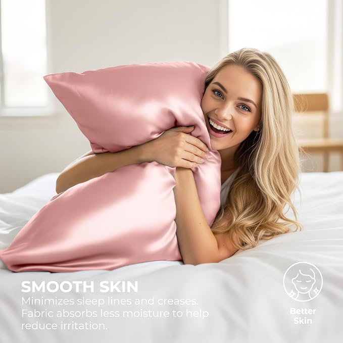 Pure Bedding Satin Pillowcase 2 Pack - Image 4