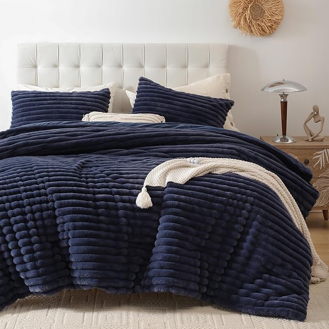 Smoofy Fluffy King Size Comforter Set 3 Pieces by SMOOFY
