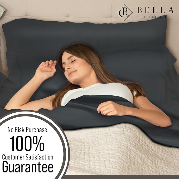 Bella Coterie Luxury Bamboo Viscose Cal King Size Fitted Sheet Only | 100% - Image 5
