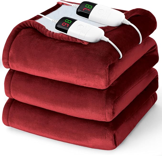 Heated Electric Blanket Queen Size by BOMOVA