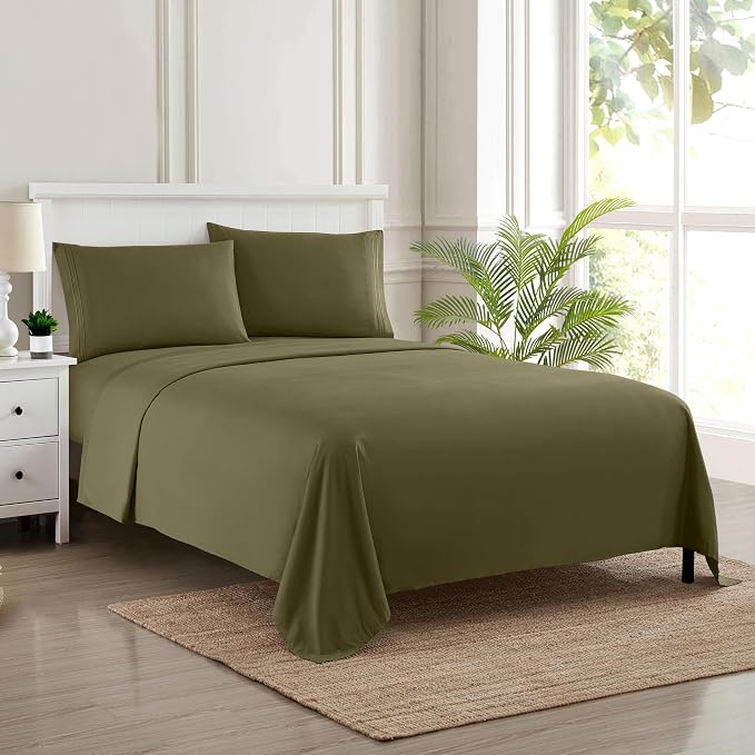 Twin Sheets - Breathable Luxury Sheets - 1800 Supreme Collection Extra Soft by SweetHomeCollection