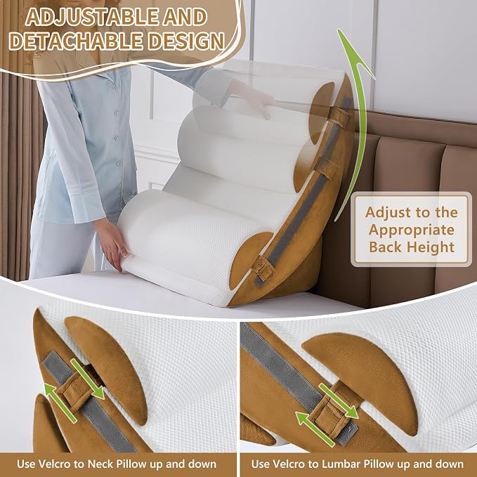 Yojoker 9PCS Orthopedic Bed Wedge Pillow Set - Image 5