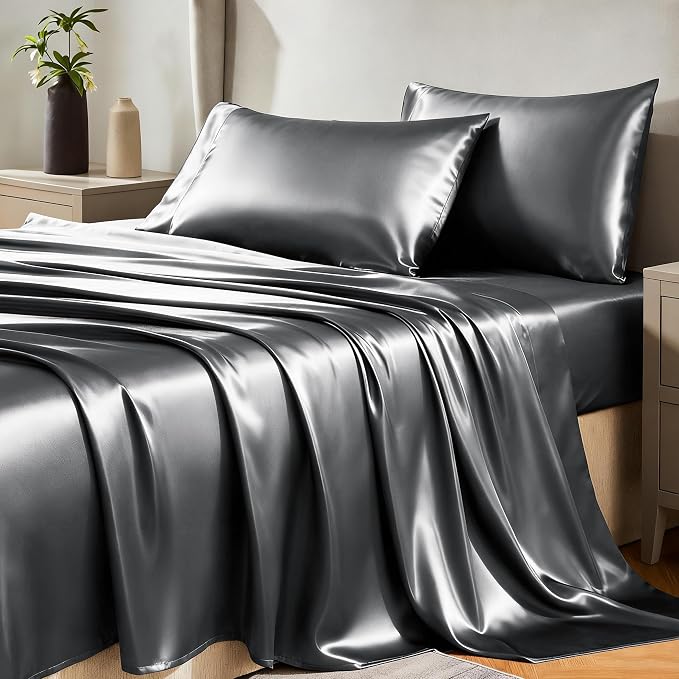 CozyLux Satin Sheets Full Size Sheets by CozyLux